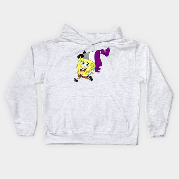 An Ace Sponge! Kids Hoodie by Minji Fox